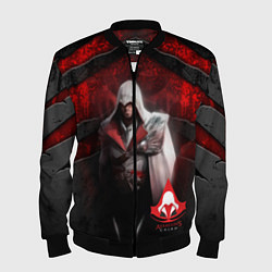 Бомбер мужской Assasin's creed, цвет: 3D-черный