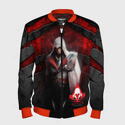 Бомбер мужской Assasin's creed, цвет: 3D-красный