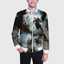 Бомбер мужской Assassin??s Creed, цвет: 3D-белый — фото 2
