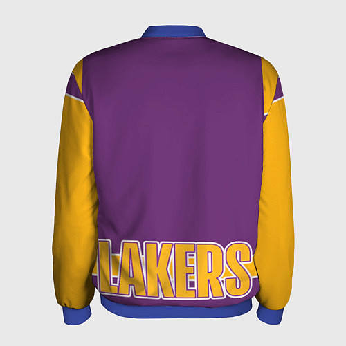 Мужской бомбер Los Angeles Lakers / 3D-Синий – фото 2