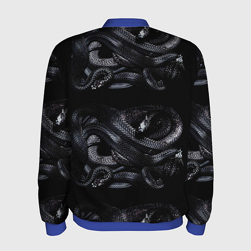 Мужской бомбер Los Angeles LakersKobe Bryan / 3D-Синий – фото 2