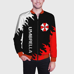 Бомбер мужской UMBRELLA CORP, цвет: 3D-красный — фото 2