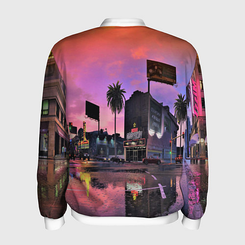 Мужской бомбер GTA VI / 3D-Белый – фото 2
