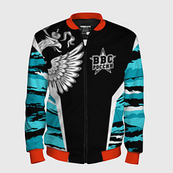 Бомбер мужской ВВС России Камуфляж, цвет: 3D-красный