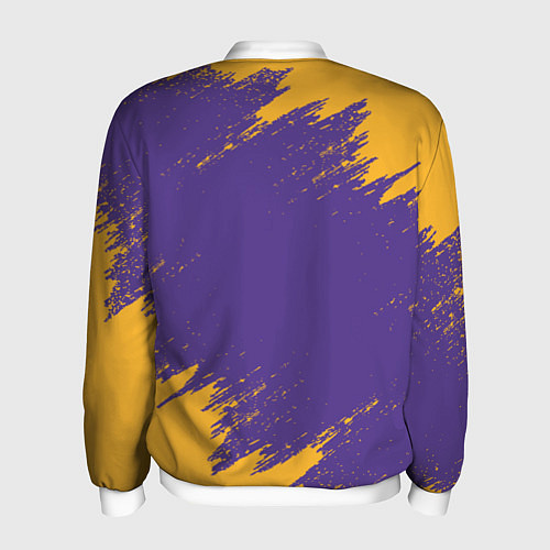 Мужской бомбер LA LAKERS / 3D-Белый – фото 2