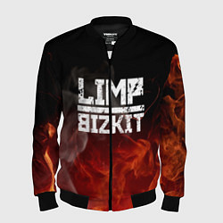 Бомбер мужской LIMP BIZKIT, цвет: 3D-черный