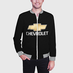 Бомбер мужской CHEVROLET, цвет: 3D-меланж — фото 2