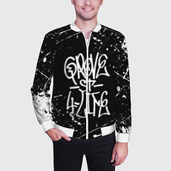 Бомбер мужской GROVE STREET GTA, цвет: 3D-белый — фото 2