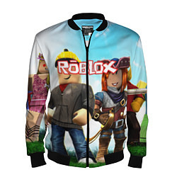 Бомбер мужской ROBLOX, цвет: 3D-черный