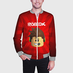 Бомбер мужской ROBLOX, цвет: 3D-меланж — фото 2