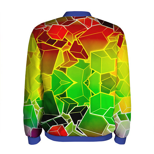Мужской бомбер Роблокс / 3D-Синий – фото 2