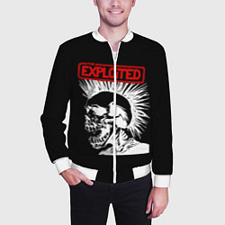 Бомбер мужской The Exploited, цвет: 3D-белый — фото 2
