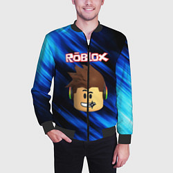 Бомбер мужской ROBLOX, цвет: 3D-черный — фото 2