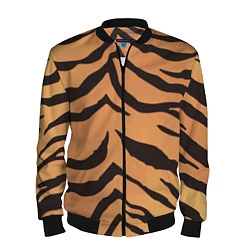 Бомбер мужской Тигриный камуфляж, цвет: 3D-черный
