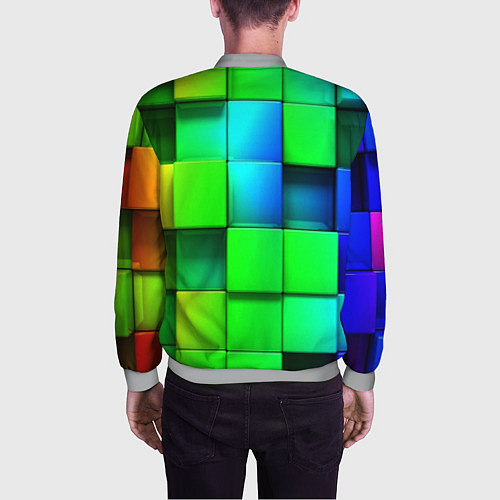 Мужской бомбер MINECRAFT / 3D-Меланж – фото 4