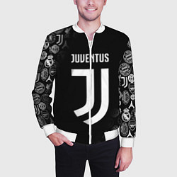 Бомбер мужской JUVENTUS, цвет: 3D-белый — фото 2