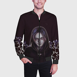 Бомбер мужской Pyrokinesis, цвет: 3D-черный — фото 2