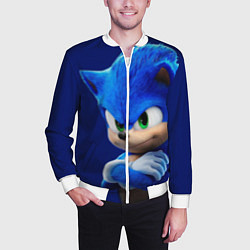 Бомбер мужской SONIC, цвет: 3D-белый — фото 2