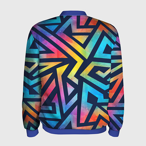 Мужской бомбер Unicorn Power Единорог / 3D-Синий – фото 2