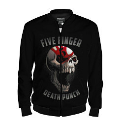 Бомбер мужской Five Finger Death Punch, цвет: 3D-черный