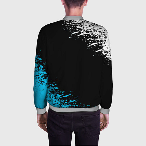 Мужской бомбер PORTAL / 3D-Меланж – фото 4