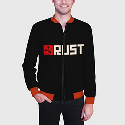 Бомбер мужской RUST, цвет: 3D-красный — фото 2