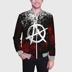 Бомбер мужской АНАРХИЯ, цвет: 3D-меланж — фото 2