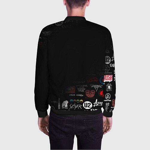 Мужской бомбер LINKIN PARK / 3D-Черный – фото 4
