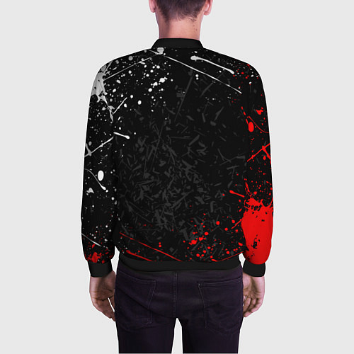 Мужской бомбер RESIDENT EVIL UMBRELLA / 3D-Черный – фото 4