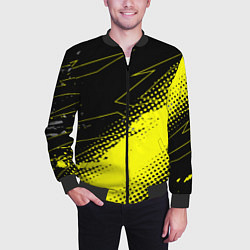 Бомбер мужской Bona Fide Одежда для фитнеcа, цвет: 3D-черный — фото 2