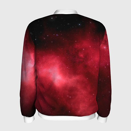 Мужской бомбер Космос / 3D-Белый – фото 2