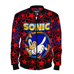 Бомбер мужской Sonic, цвет: 3D-черный