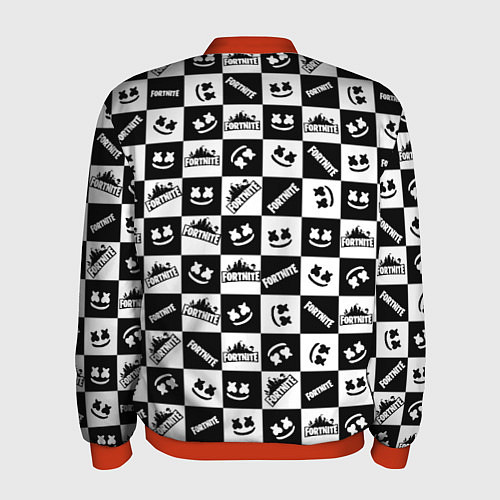 Мужской бомбер Fortnite&Marshmello / 3D-Красный – фото 2