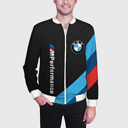 Бомбер мужской BMW M PERFORMANCE, цвет: 3D-белый — фото 2