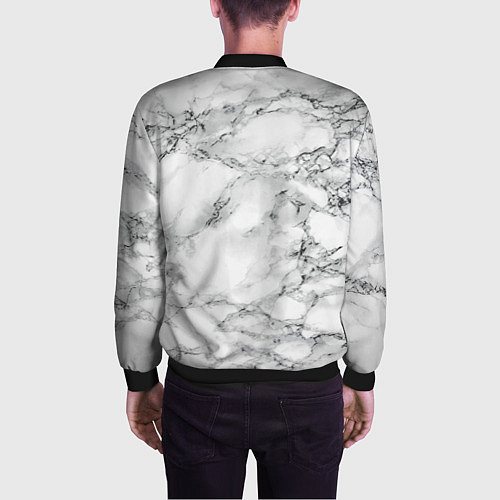 Мужской бомбер Мрамор / 3D-Черный – фото 4