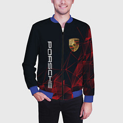 Бомбер мужской PORSCHE, цвет: 3D-синий — фото 2