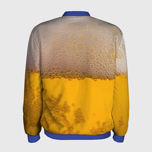 Мужской бомбер Пиво / 3D-Синий – фото 2