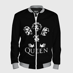 Бомбер мужской QUEEN НА СПИНЕ, цвет: 3D-меланж