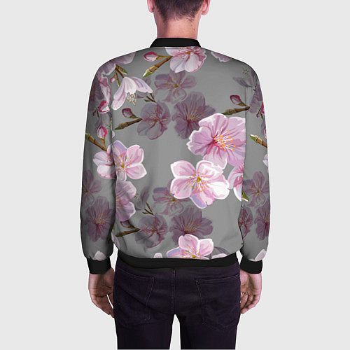 Мужской бомбер САКУРА / 3D-Черный – фото 4