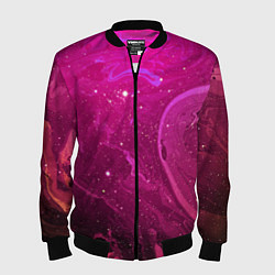 Мужской бомбер РОЗОВЫЙ КОСМОС