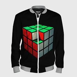 Мужской бомбер Кубик Рубика