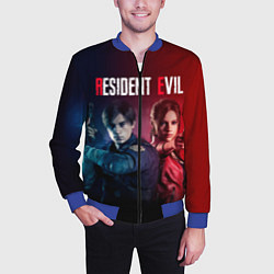 Бомбер мужской Resident Evil 2, цвет: 3D-синий — фото 2