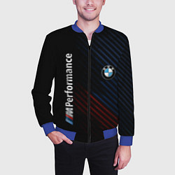 Бомбер мужской BMW PERFORMANCE, цвет: 3D-синий — фото 2