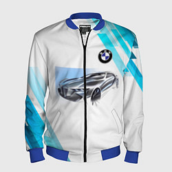 Бомбер мужской BMW, цвет: 3D-синий