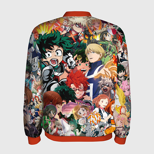 Мужской бомбер Моя геройская академия / 3D-Красный – фото 2