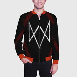 Бомбер мужской WATCH DOGS LEGION, цвет: 3D-красный — фото 2