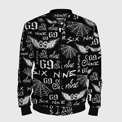 Бомбер мужской 6IX9INE ТАТУИРОВКИ, цвет: 3D-черный