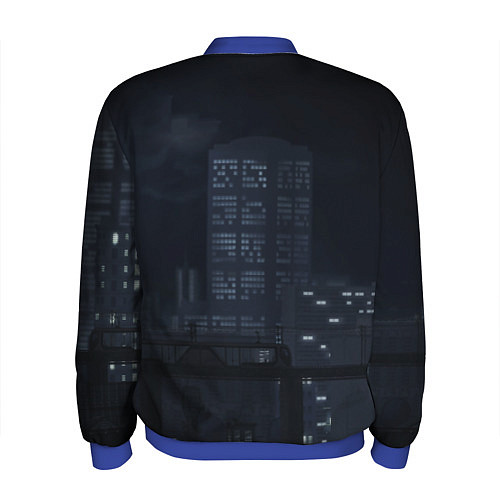 Мужской бомбер HOTLINE MIAMI / 3D-Синий – фото 2