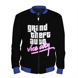 Бомбер мужской GTA VICE CITY, цвет: 3D-синий