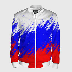 Бомбер мужской Россия, цвет: 3D-белый